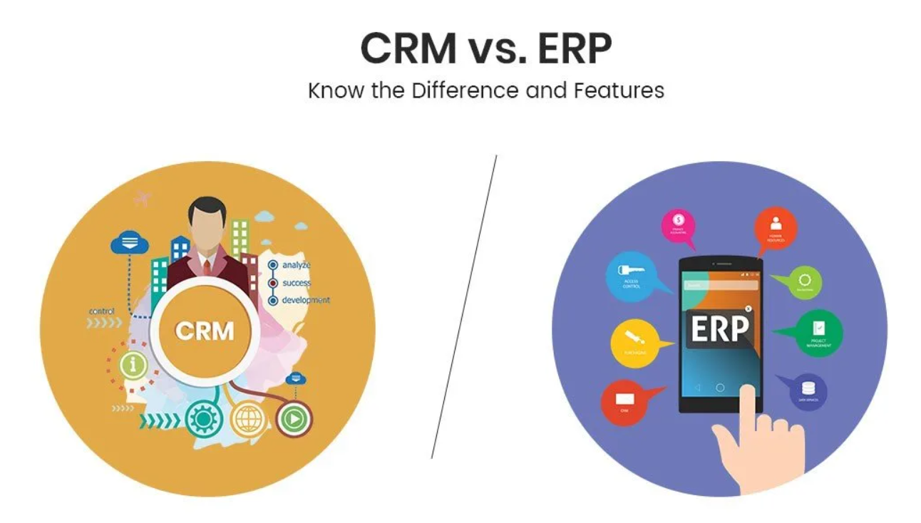 difference between crm vs erp